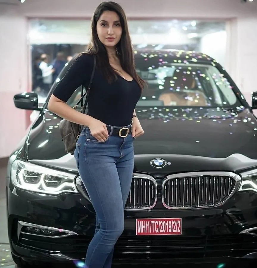 Nora fatehi BMW