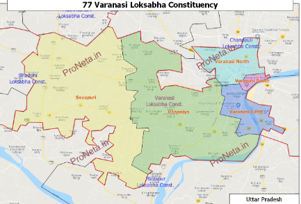 varanasi lok sabha map