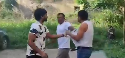 wife caught him red handed and beat him up