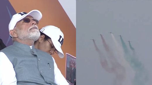 गंगा के ऊपर राफेल की गर्जना, तिरंगे से रंगा आसमान; PM मोदी ने देखा वायुसेना का शौर्य
